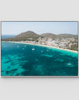 Shoal Bay CBD - Port Stephens - Art Print - Float Frame Canvas - White - Landscape