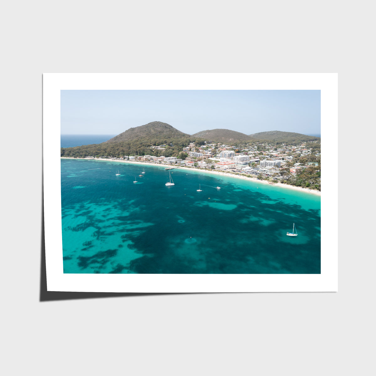 Shoal Bay CBD - Port Stephens - Art Print - Fine Art Paper - Unframed Print - Landscape