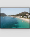 Shoal Bay Fun - Port Stephens - Art Print - Float Frame Canvas - Black - Landscape