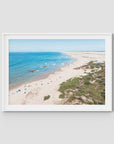 Birubi Beach Summer Days - Port Stephens - Art Print - Traditional Frame - White - Landscape