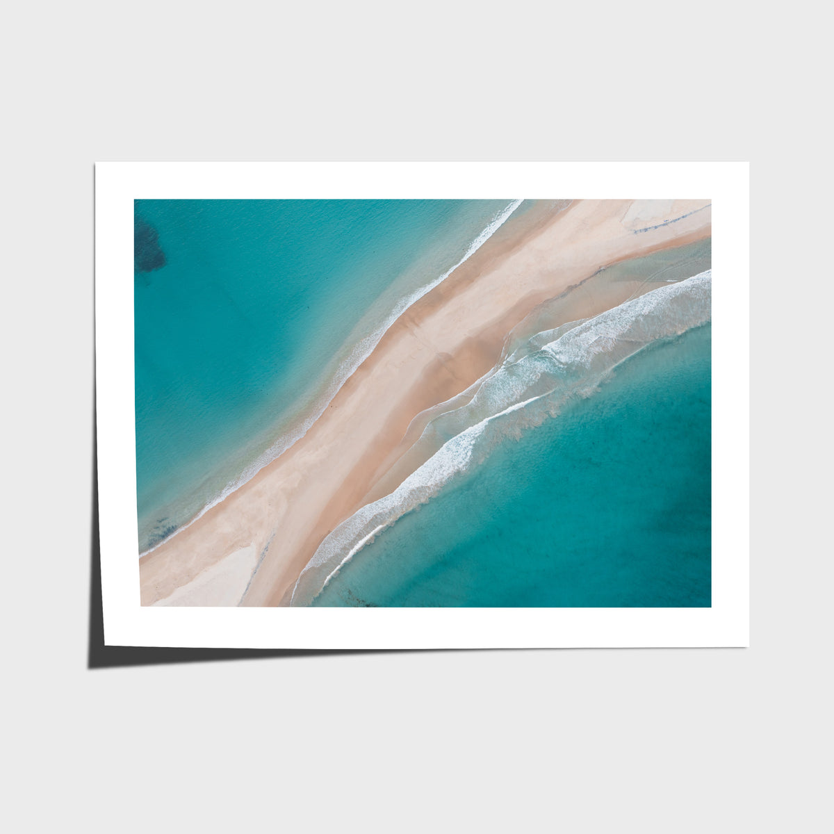 Fingal Spit Top Down - Port Stephens - Art Print - Fine Art Paper - Unframed Print - Landscape