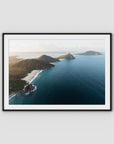 Coastal Horizon - Port Stephens - Art Print - Traditional Frame - Black - Landscape