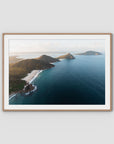 Coastal Horizon - Port Stephens - Art Print - Traditional Frame - Raw Oak - Landscape