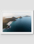 Coastal Horizon - Port Stephens - Art Print - Traditional Frame - White - Landscape