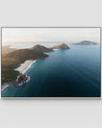 Coastal Horizon - Port Stephens - Art Print - Float Frame Canvas - White - Landscape