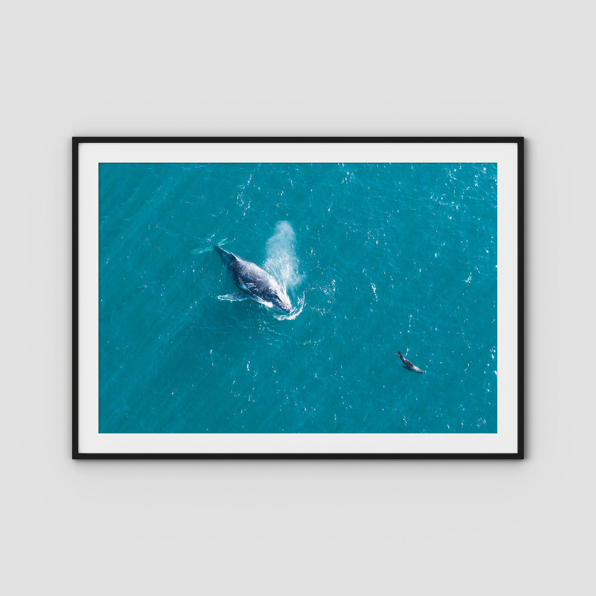 Breath of the Ocean - Art Print - Traditional Frame - Black - Landscape