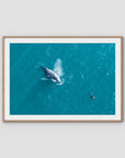 Breath of the Ocean - Art Print - Traditional Frame - Raw Oak - Landscape