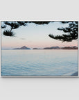 Corlette Sunset - Port Stephens - Art Print - Float Frame Canvas - White - Landscape