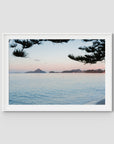 Corlette Sunset - Port Stephens - Art Print - Traditional Frame - White - Landscape