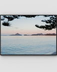 Corlette Sunset - Port Stephens - Art Print - Float Frame Canvas - Black - Landscape
