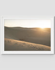 Birubi Sand Dunes - Port Stephens - Art Print - Traditional Frame - White - Landscape