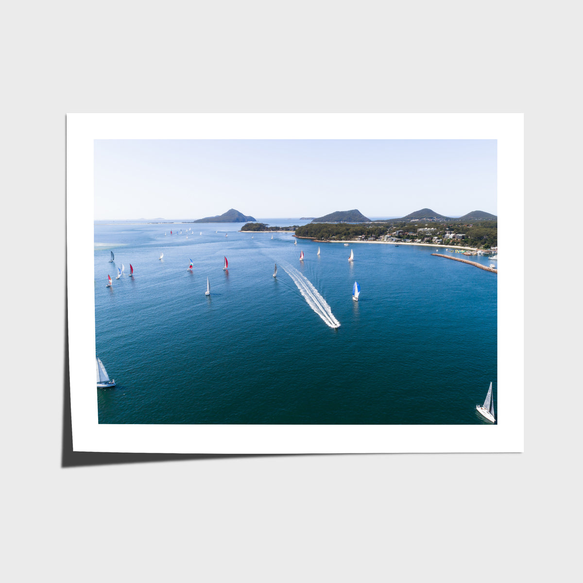 Nelson Bay Race Day - Port Stephens - Art Print - Fine Art Paper - Unframed Print - Landscape