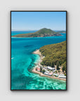 Tomaree ii - Port Stephens - Art Print - Float Frame Canvas - Black - Portrait