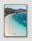 Nelson Bay Summer - Port Stephens - Art Print - Float Frame Canvas - Raw Oak - Portrait