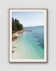 Corlette Mornings - Port Stephens - Art Print - Traditional Frame - Raw Oak - Portrait