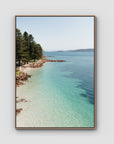 Corlette Mornings - Port Stephens - Art Print - Float Frame Canvas - Raw Oak - Portrait