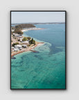 Corlette Aerial - Port Stephens - Art Print - Float Frame Canvas - Black - Portrait