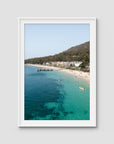 Shoal Bay Fun - Port Stephens - Art Print - Traditional Frame - White - Portrait