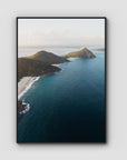 Coastal Horizon - Port Stephens - Art Print - Float Frame Canvas - Black - Portrait