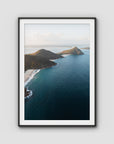 Coastal Horizon - Port Stephens - Art Print - Traditional Frame - Black - Portrait