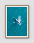 Breath of the Ocean - Art Print - Traditional Frame - Raw Oak - Portrait