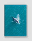 Breath of the Ocean - Art Print - Float Frame Canvas - White - Portrait