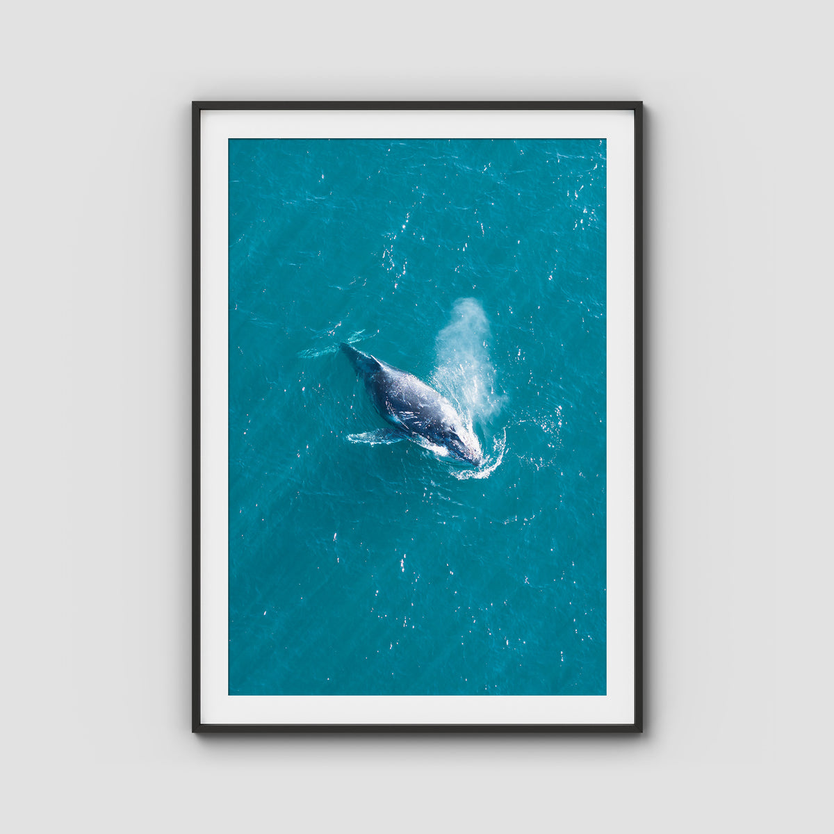 Breath of the Ocean - Art Print - Traditional Frame - Black - Portrait