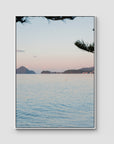 Corlette Sunset - Port Stephens - Art Print - Float Frame Canvas - White - Portrait