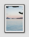 Corlette Sunset - Port Stephens - Art Print - Traditional Frame - Black - Portrait