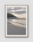The Anchorage Corlette Sunset - Port Stephens - Art Print - Traditional Frame - Raw Oak - Portrait
