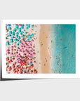 Ipanema Beach – Candy Umbrella Aerial Print - Fine Art Paper - Unframed Print - Landscape