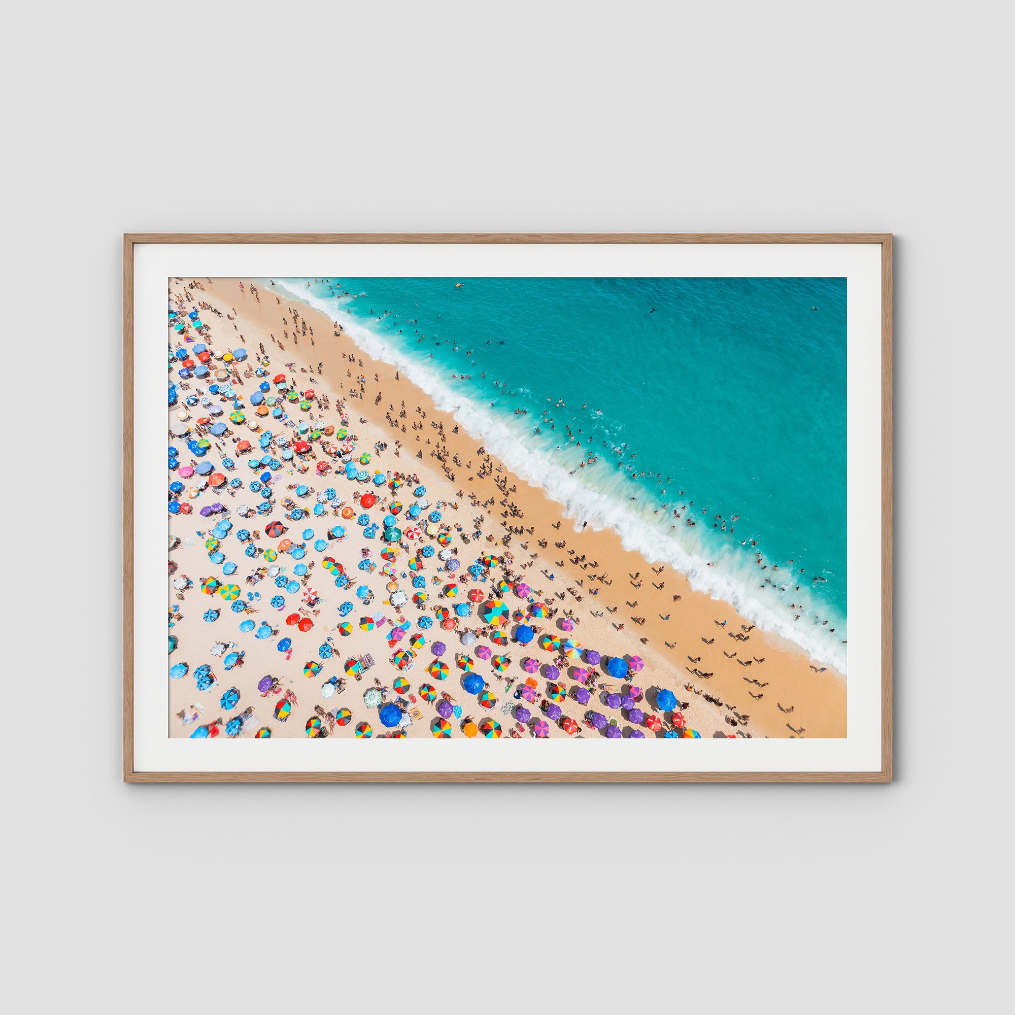 Ipanema Beach Aerial – Colour & Crowd Print Tidaltones