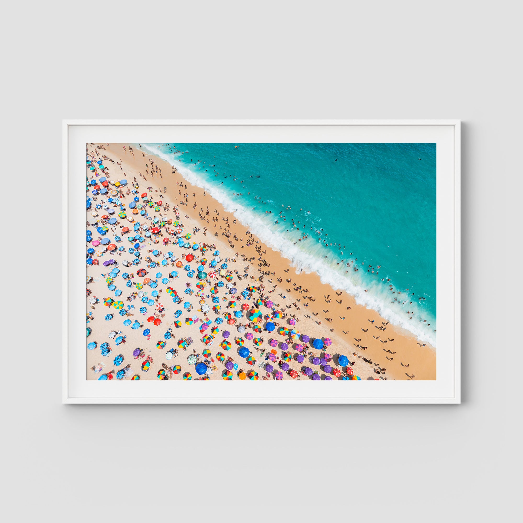 Ipanema Beach Aerial – Colour & Crowd Print Tidaltones