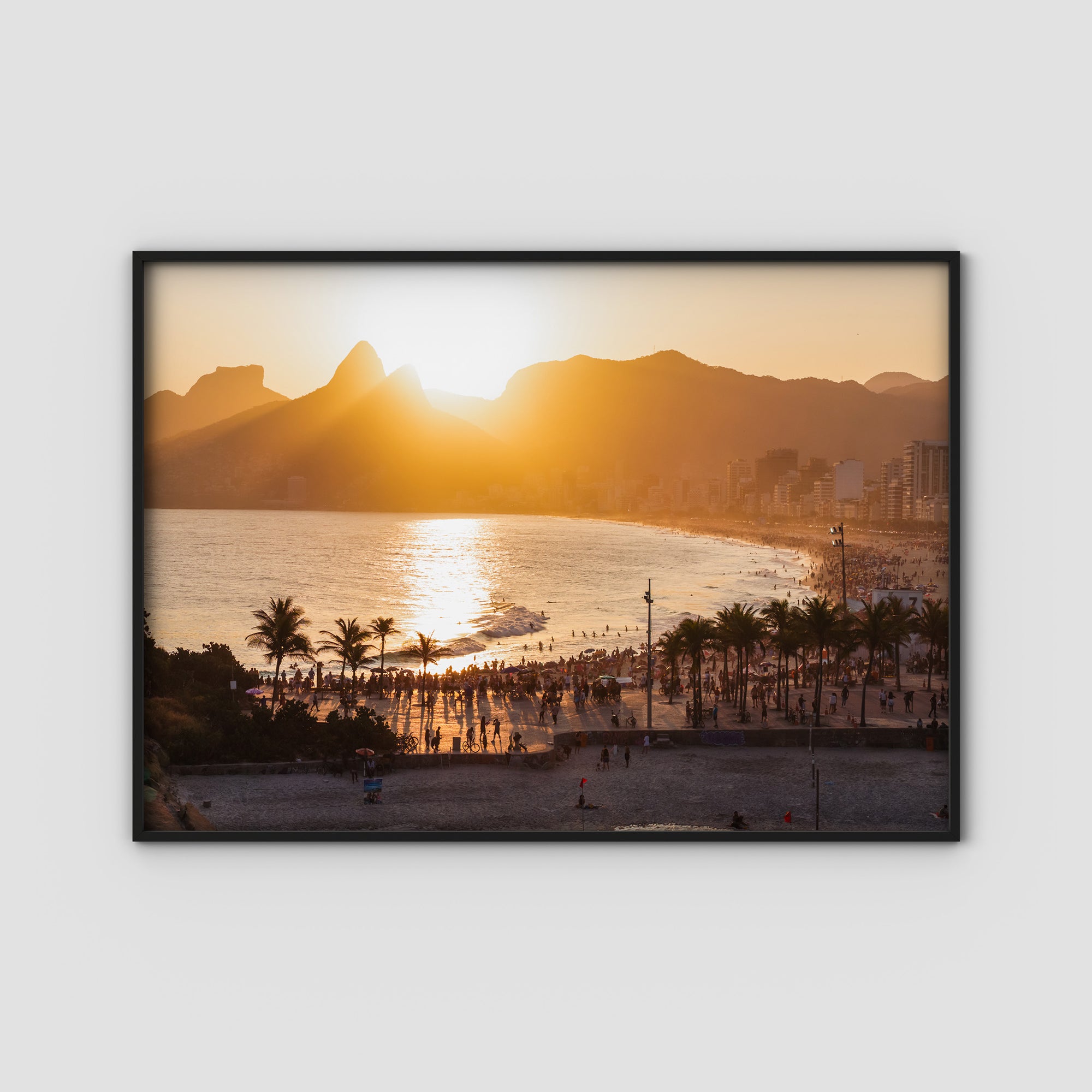 Ipanema Sunset – Golden Hour in Rio Print Tidaltones