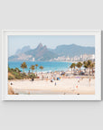 Ipanema Beach - Art Print - Traditional Frame - White - Landscape