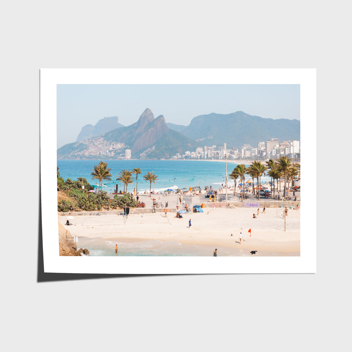 Ipanema Beach - Art Print - Fine Art Paper - Unframed Print - Landscape