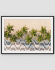 Calçadão de Copacabana – Iconic Sidewalk & Palms Aerial Print Tidaltones