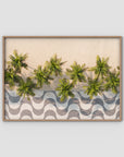 Calçadão de Copacabana – Iconic Sidewalk & Palms Aerial Print Tidaltones