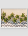Calçadão de Copacabana – Iconic Sidewalk & Palms Aerial Print Tidaltones