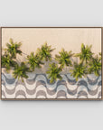 Calçadão de Copacabana – Iconic Sidewalk & Palms Aerial Print Tidaltones