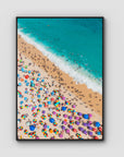 Ipanema Beach Aerial – Colour & Crowd Print Tidaltones