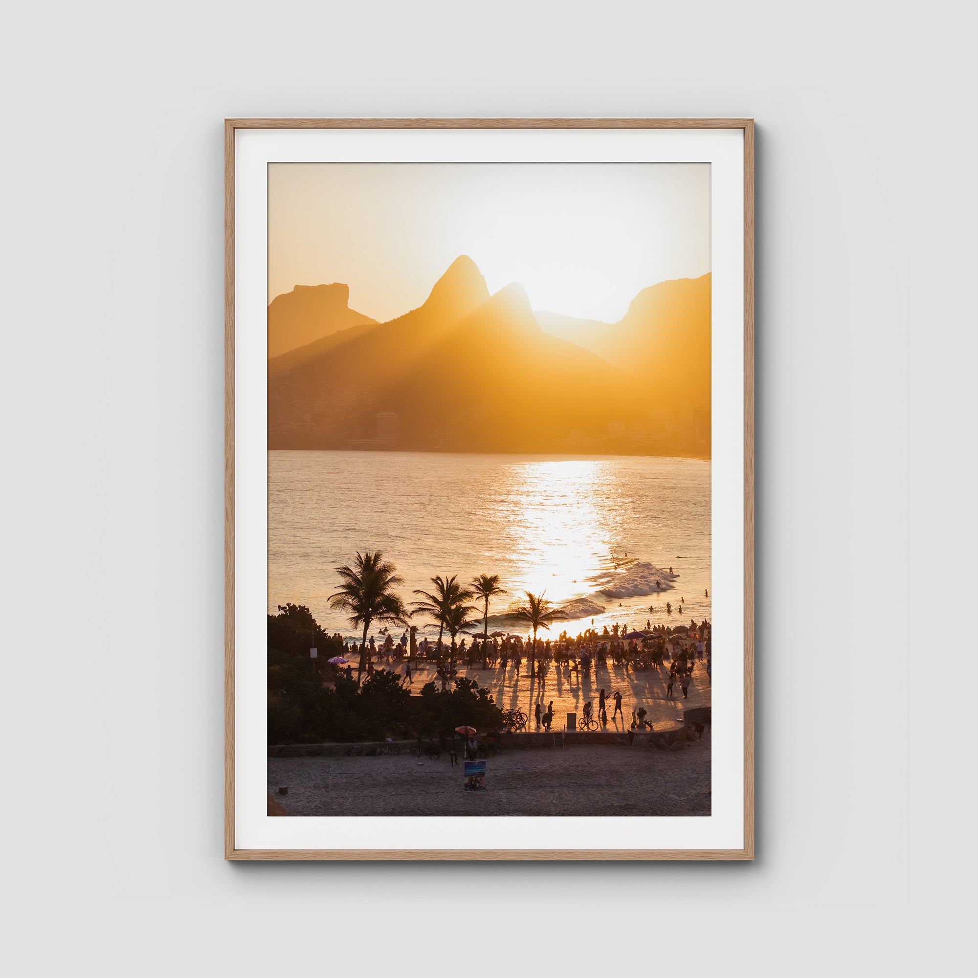 Ipanema Sunset – Golden Hour in Rio Print Tidaltones