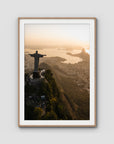Christ the Redeemer – Sunrise over Guanabara Bay Print Tidaltones