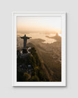 Christ the Redeemer – Sunrise over Guanabara Bay Print Tidaltones