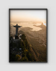 Christ the Redeemer – Sunrise over Guanabara Bay Print Tidaltones