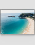 Boat Beach - Seal Rocks - Art Print - Float Frame Canvas - White - Landscape