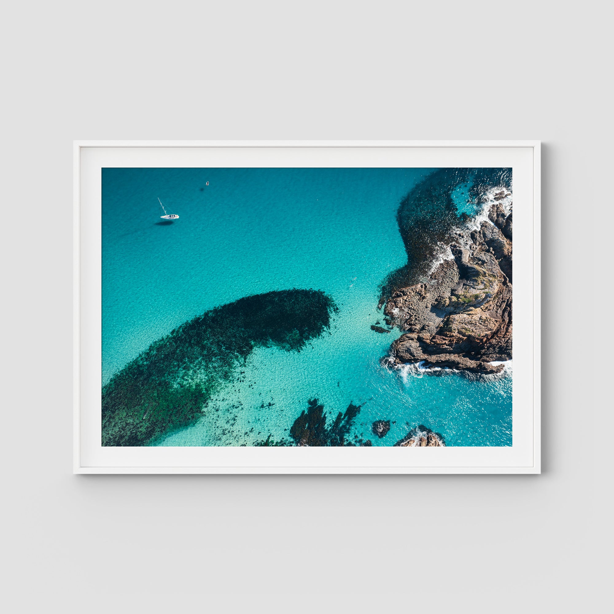 Yacht Days Top Down - Seal Rocks - Art Print Tidaltones