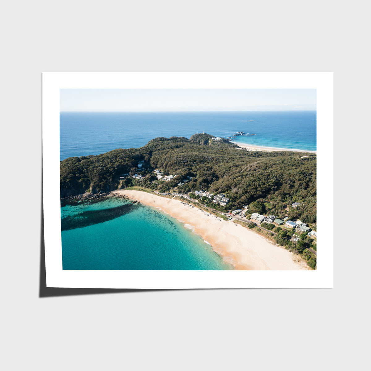 Lighthouse Aerial - Seal Rocks - Art Print - Fine Art Paper - Unframed Print - Landscape