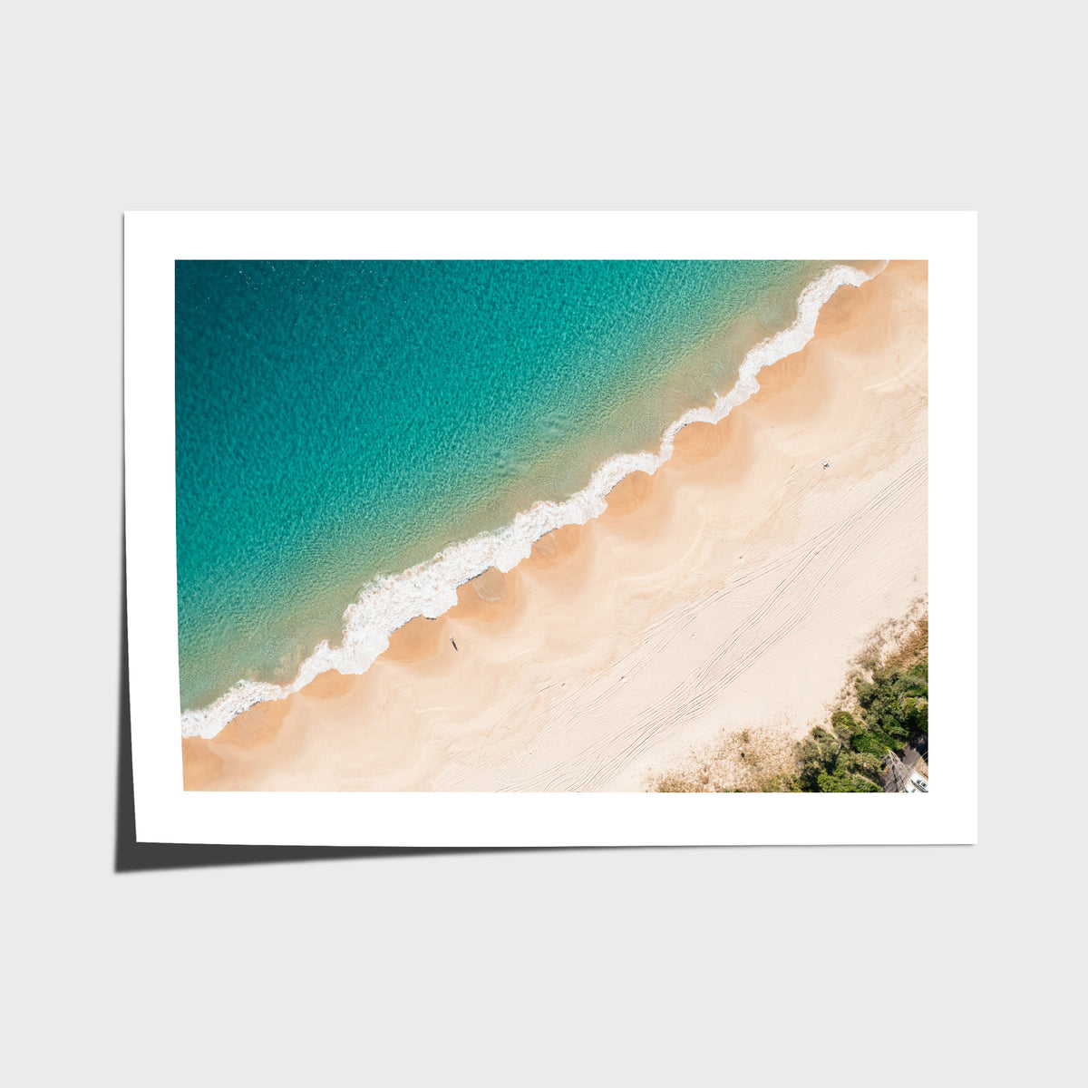 Boat Beach Top Down - Seal Rocks - Art Print - Fine Art Paper - Unframed Print - Landscape