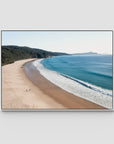 Number One Beach - Seal Rocks - Art Print - Float Frame Canvas - White - Landscape